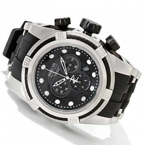 Invicta Bolt Chronograph Black Dial Stainless Steel Men's Watch 0831 watches