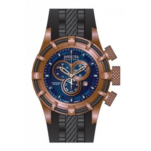 Invicta Bolt Chronograph Blue Dial Black Polyurethane Men's Watch 15774 watches