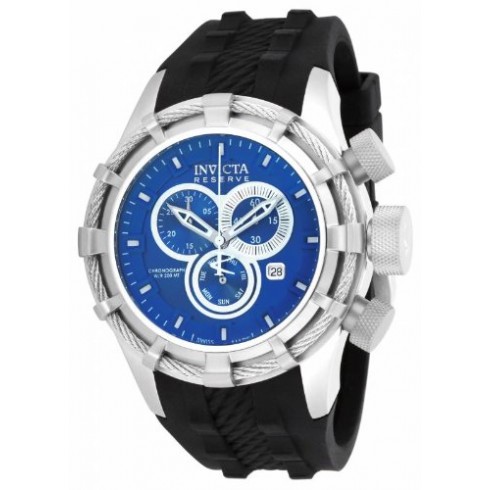 Invicta Bolt Chronograph Blue Dial Black Silicone Men's Watch 15784 watches