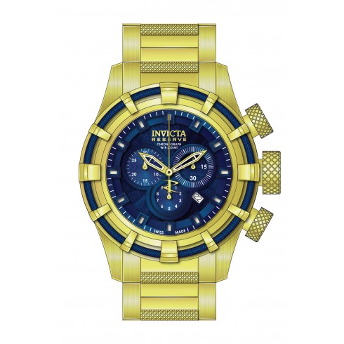 Invicta Bolt Chronograph Blue Dial Gold-plated Men's Watch 19521 watches