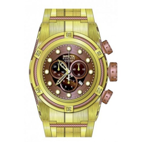 Invicta Bolt Chronograph Brown Dial Gold-plated Men's Watch 12739 watches