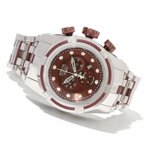 Replica Invicta Bolt Chronograph Brown Dial Stainless Steel Men's Watch 12747 Watch