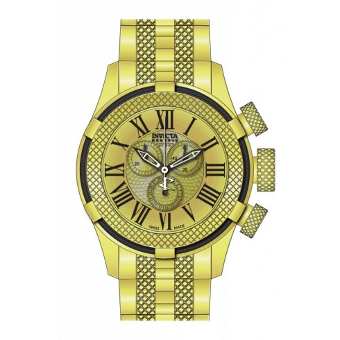 Invicta Bolt Chronograph Gold Dial Gold-plated Men's Watch 17163 watches