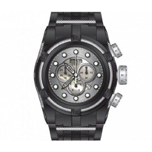 Invicta Bolt Chronograph Grey Dial Black Ion-plated Men's Watch Watch 12752 watches