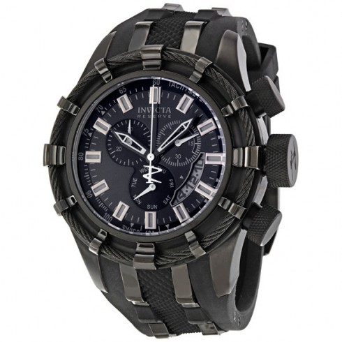 Invicta Bolt Chronograph Men's Watch with Black Polyurethane Bracelet 6940 watches