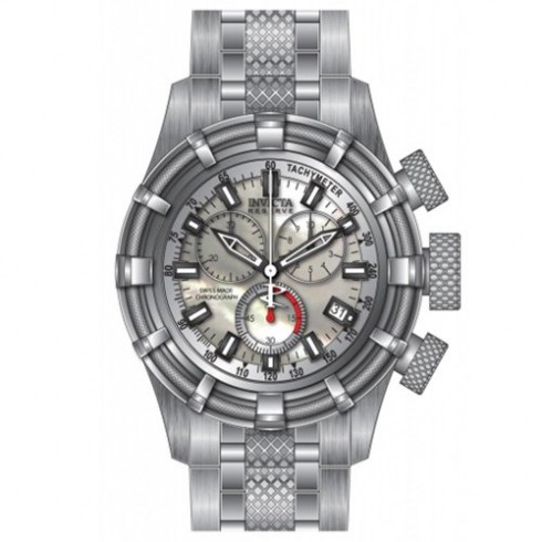 Invicta Bolt Chronograph Mother of Pearl Dial Stainless Steel Men's Watch 80691 watches