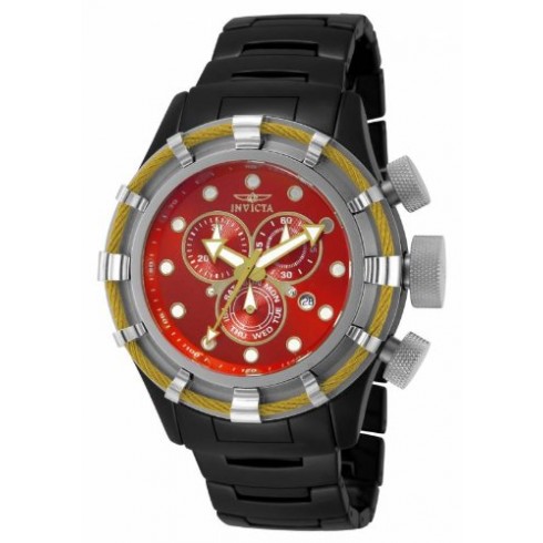 Replica Invicta Bolt Chronograph Red Dial Black Ceramic Men's Watch 13847 Watch