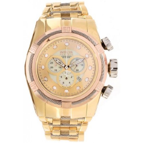 Invicta Bolt Chronograph Rose Dial 18kt Rose Gold-plated Men's Watch 12758 watches