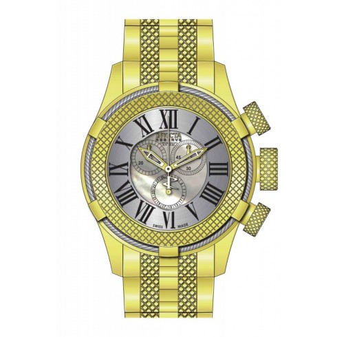 Invicta Bolt Chronograph Silver Dial Gold-plated Ladies Watch 17432 watches