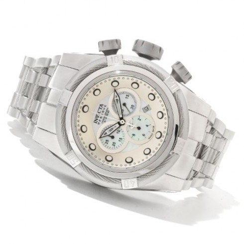 Invicta Bolt Chronograph Silver Dial Stainless Steel Men's Watch 12729 watches