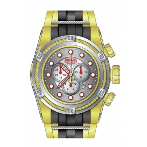 Invicta Bolt Chronograph Silver-tone Dial Gold-tone Stainless Steel Men's Watch 14074 watches