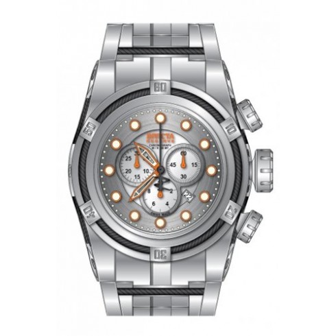 Invicta Bolt Chronograph Silver-tone Dial Stainless Steel Men's Watch 14065 watches