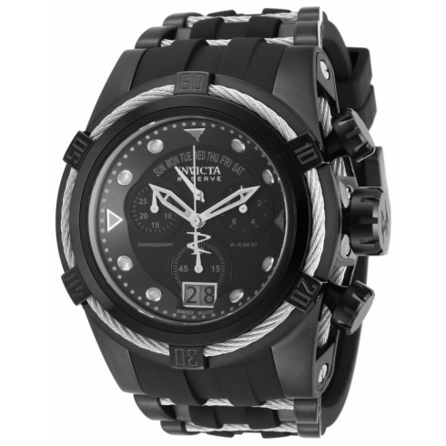Invicta Bolt Grey Chronograph Dial Black Rubber Men's Watch 12298 watches