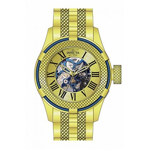Invicta Bolt Mechanical Gold Skeleton Dial Gold-plated Men's Watch 17181 watches