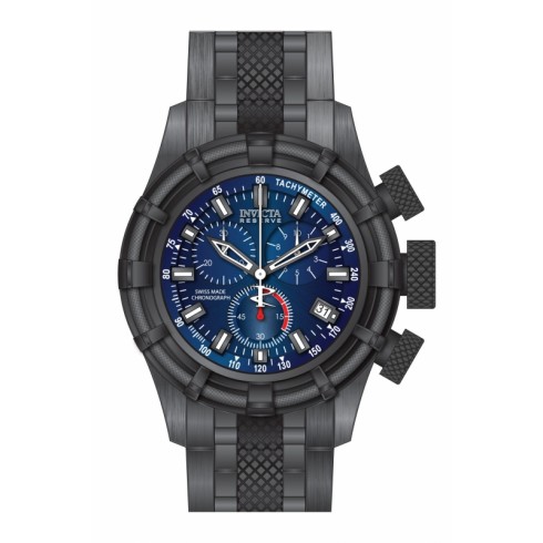 Invicta Bolt Reserve Chronograph Blue Dial Black Ion-plated Men's Watch 80551 watches