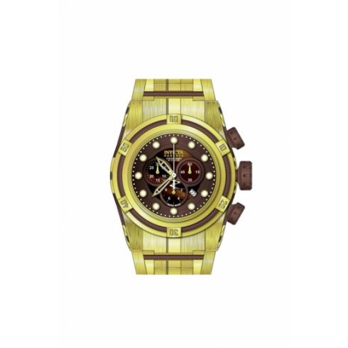 Invicta Bolt Reserve Chronograph Brown Dial Gold Ion-plated Men's Watch 12740 watches