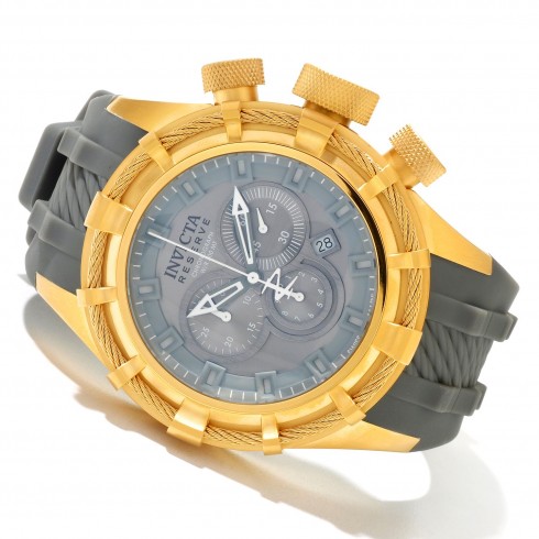Invicta Bolt Reserve Chronograph Grey Dial Gold-Tone Stainless Steel Men's Watch 11815 watches