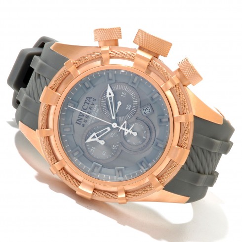 Invicta Bolt Reserve Chronograph Grey Dial Rose Gold-Tone Men's Watch 11818 watches