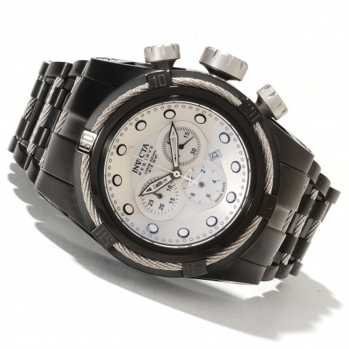 Invicta Bolt Reserve Chronograph Mother of Pearl Dial Black Ion-plated Men's Watch 12736 watches