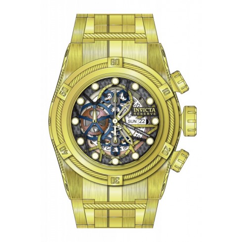 Invicta Bolt Skeleton Dial Yellow Gold-tone Men's Watch 12762 watches