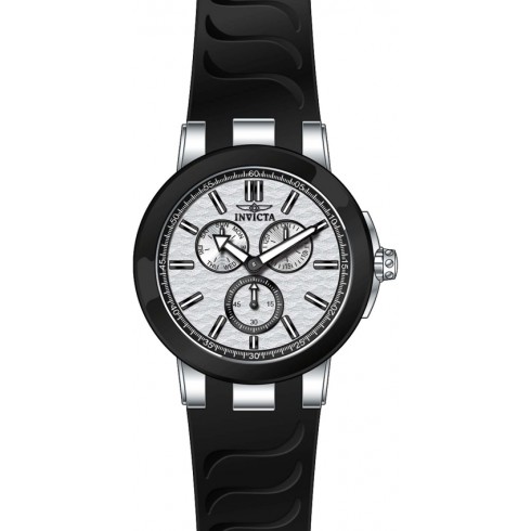Invicta Ceramics Multi-Function Silver Dial Black Silicone Men's Watch 22208 watches