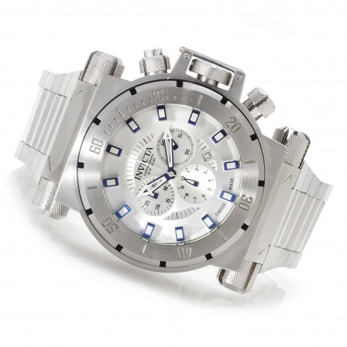 Invicta Coalition Chronograph Silver-tone Dial Stainless Steel Men's Watch 14008 watches