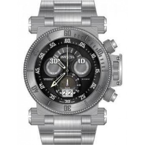 Invicta Coalition Forces Chronograph Black Dial Stainless Steel Men's Watch 17638 watches