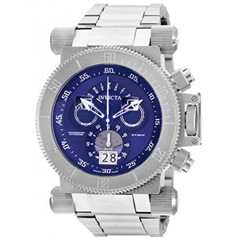 Invicta Coalition Forces Chronograph Blue Dial Stainless Steel Men's Watch 17640 watches