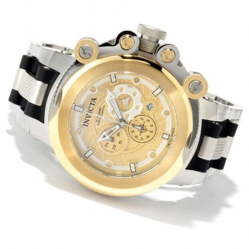 Invicta Coalition Forces Chronograph Gold Dial Stainless Steel Men's Watch 11656 watches