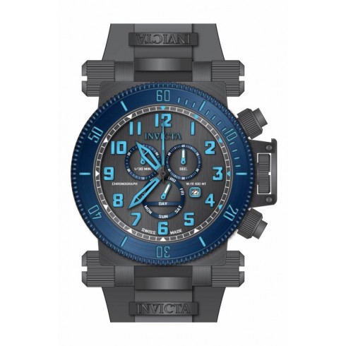 Invicta Coalition Forces Chronograph Grey Dial Gunmetal Polyurethane Men's Watch 18731 watches