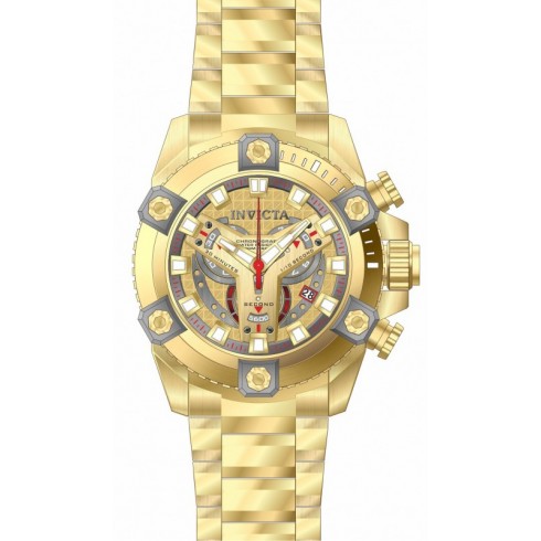 Invicta Coalition Forces Chronograph Yellow Gold Dial Yellow Gold Ion-plated Men's Watch 19581 watches