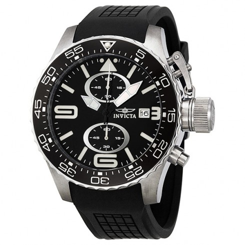 Invicta Corduba Chronograph Black Dial Stainless Steel Men's Watch 11775 watches