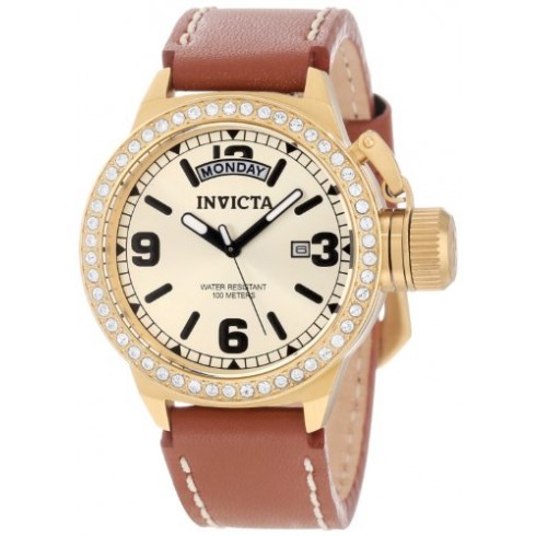 Invicta Corduba Gold Dial Gold-Tone Stainless Steel Ladies Watch 12968 watches