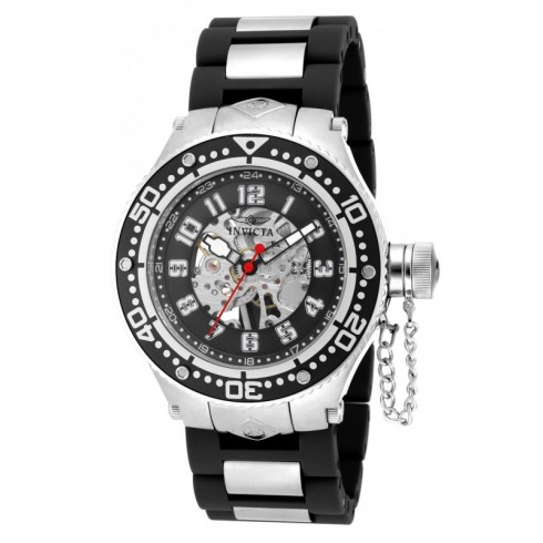 Invicta Corduba Mechanical Skelton Dial Black Polyurethane Men's Watch 17245 watches