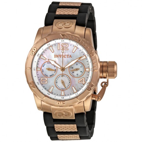 Invicta Corduba Mother of Pearl Black Polyurethane Ladies Watch 1703 watches