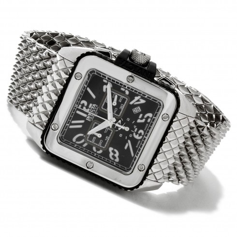 Invicta Cuadro Chronograph Black Dial Stainless Steel Bracelet Men's Watch 1692 watches