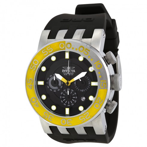 Invicta DNA Diver Chronograph Black Dial Black Rubber Strap Men's Watch 12414 watches