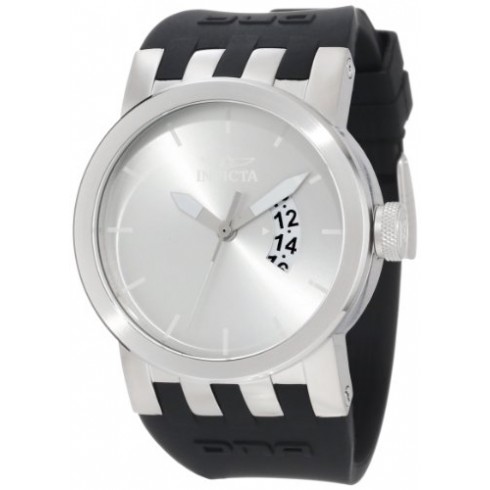 Invicta DNA Silver Dial Stainless Steel Black Rubber Men's Watch 10407 watches
