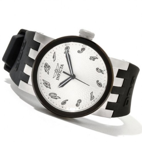 Invicta DNA White Dial Black Polyurethane Strap Men's Watch 12797 watches