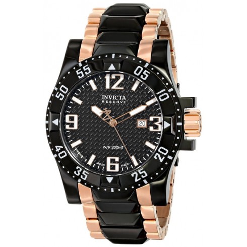 Invicta Excursion Black Dial Two-tone Men's Watch 15482 watches