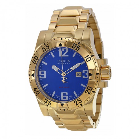 Replica Invicta Excursion Blue Dial Gold-plated Men's Watch 80600 Watch