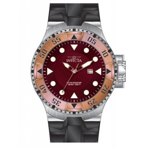 Replica Invicta Excursion Burgandy Dial Black Rubber Men's Watch 14439 Watch
