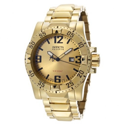 Invicta Excursion Champange Dial Gold-tone Stainless Steel Men's Watch 14036 watches