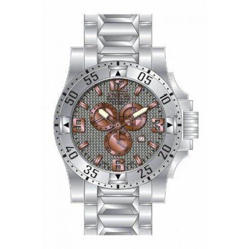 Invicta Excursion Chronograph Antique Silver Dial Stainless Steel Men's Watch 15314 watches