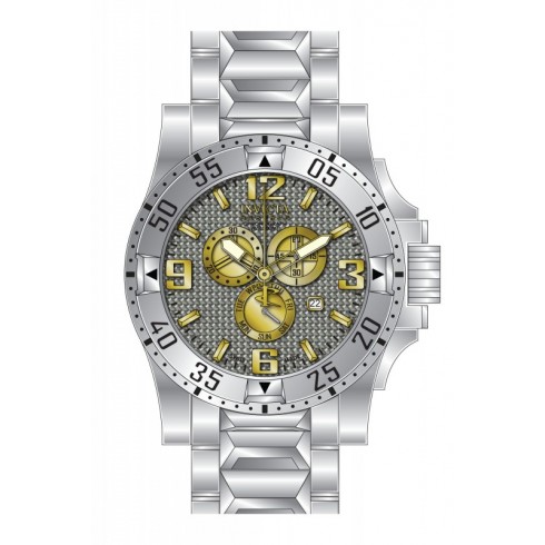 Invicta Excursion Chronograph Antique Silver Dial Stainless Steel Men's Watch 15315 watches