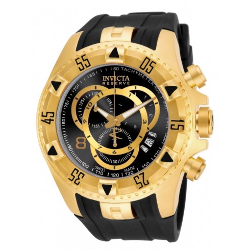 Invicta Excursion Chronograph Black Dial Black Polyurethane Men's Watch 80639 watches