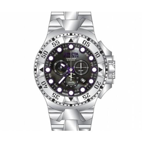 Invicta Excursion Chronograph Black Dial Stainless Steel Men's Watch 13085 watches
