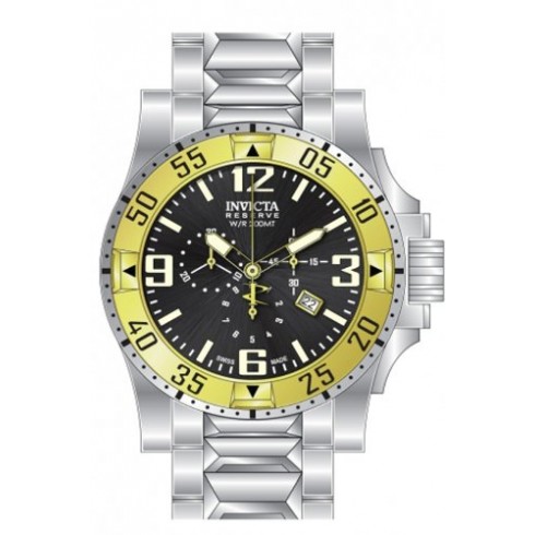 Invicta Excursion Chronograph Black Dial Stainless Steel Men's Watch 14040 watches
