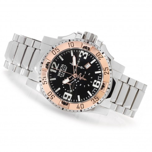 Invicta Excursion Chronograph Black Dial Stainless Steel Men's Watch 14042 watches