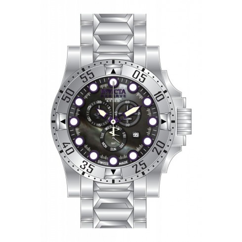 Invicta Excursion Chronograph Black Dial Stainless Steel Men's Watch 15326 watches